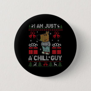 Ich bin nur ein kalter Typ, der Weihnachtsmeme mag Button
