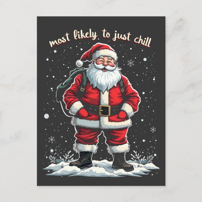 Ich bin nur ein kalter Typ Weihnachten Weihnachtsm Postkarte (Vorderseite)