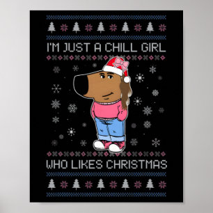 Ich bin nur ein kältes Mädchen, das Weihnachten li Poster