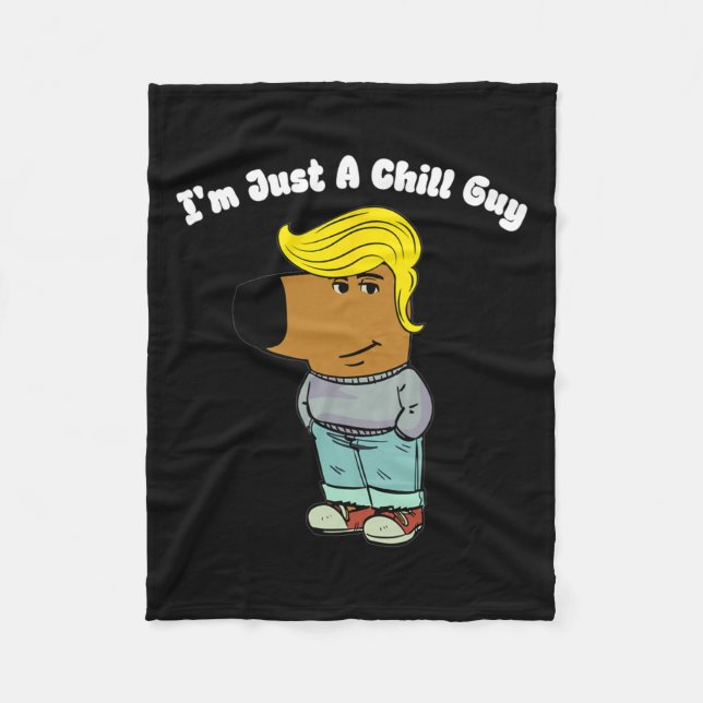 Ich bin nur ein Kill-Typ - Funny Chill Typ Meme Tr Fleecedecke (Vorderseite)