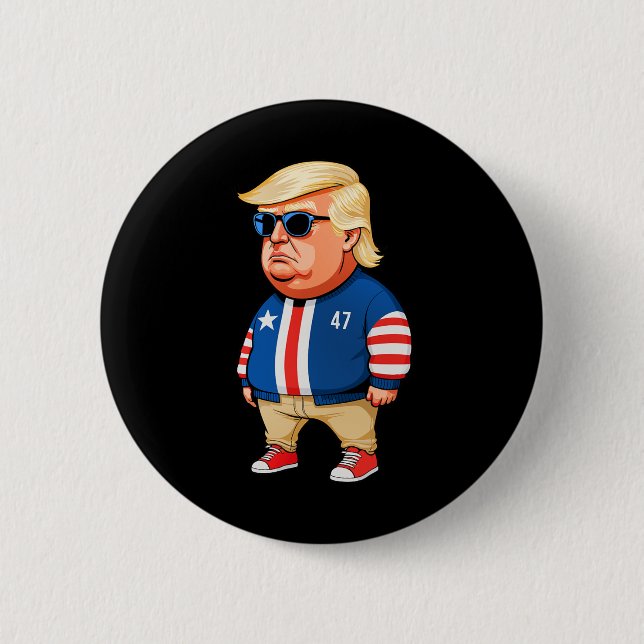 Ich bin nur ein Kill-Typ Trump Funny Chill Typ Mem Button (Vorderseite)