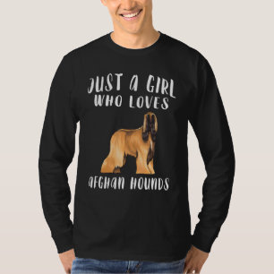 Ich bin nur ein Mädchen das Afghanische Windhunde T-Shirt
