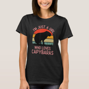 Ich bin nur ein Mädchen, das Lieben lustige Capyba T-Shirt