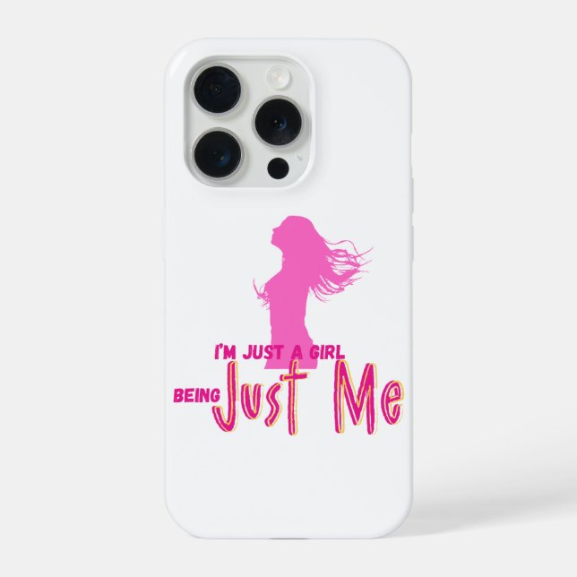 ich bin nur ein Mädchen iPhone 15 Pro Hülle (Rückseite)