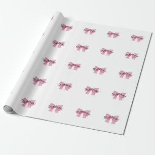 Ich bin nur ein Mädchen Schleifenverpackungspapier Geschenkpapier