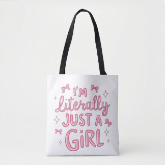 Ich bin nur ein Mädchen Süße Ästhetik-Tasche Tasche