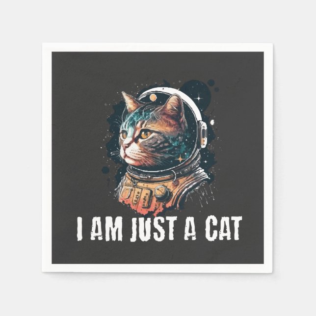 Ich bin nur eine Katze Serviette (Vorderseite)
