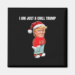 Ich bin nur eine kleine Kill Trump lustiges Weihna Magnet