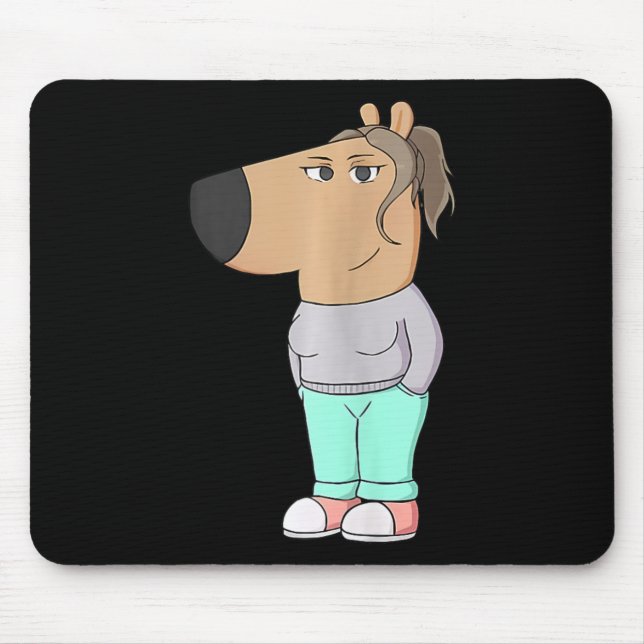 Ich bin nur eine kleine Mädchen Meme Funny Chill 5 Mousepad (Vorne)