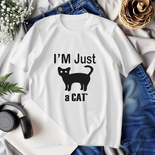 Ich bin nur eine verrückte Katzenfrau, die T-Shirt (Von Creator hochgeladen)