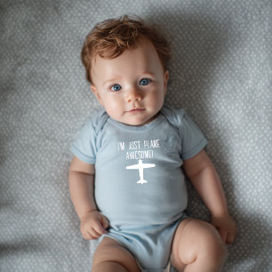 Ich bin nur Flugzeug Phantastisch, Funny, Aviation Baby Strampler