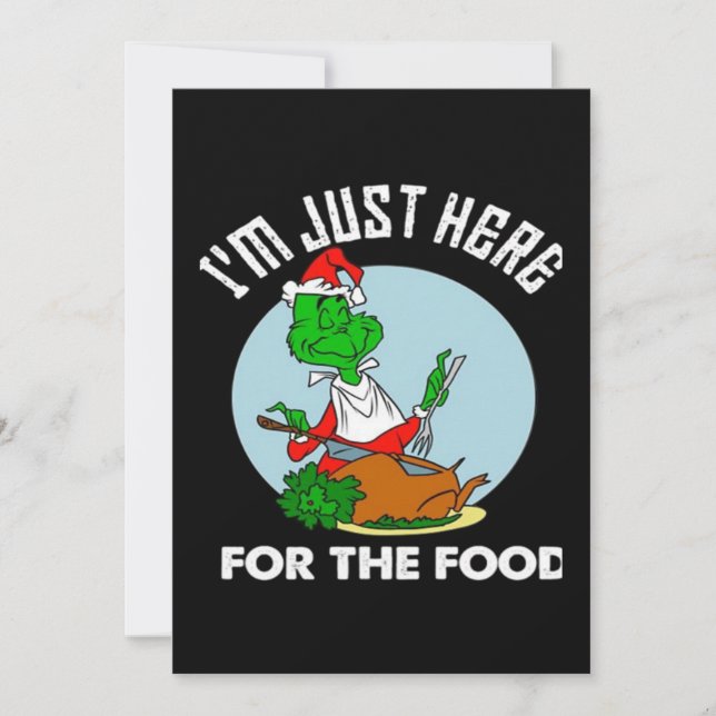 Ich bin nur für das Essen hier Einladung (Vorderseite)