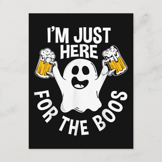 Ich bin nur für die Boos da Begleitkarte (Vorderseite)