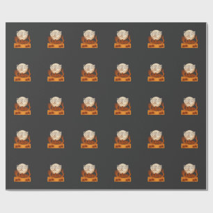 Ich bin nur hier Boos Halloween Kinder Silhouette  Geschenkpapier