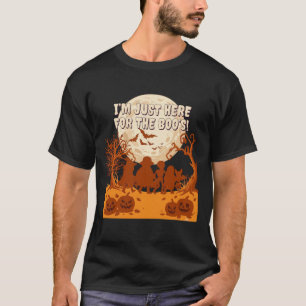 Ich bin nur hier Boos Halloween Kinder Silhouette  T-Shirt