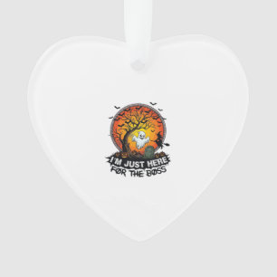 Ich bin nur hier Chef Halloween Geist Hexe Kürbiss Ornament