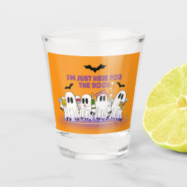 Ich bin nur hier für das Boos-Funny Halloween Schnapsglas