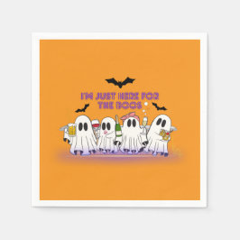 Ich bin nur hier für das Boos-Funny Halloween Serviette