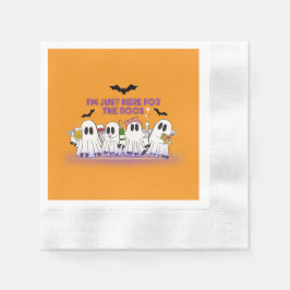 Ich bin nur hier für das Boos-Funny Halloween Serviette