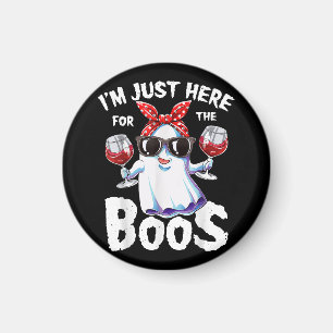 Ich bin nur hier für das Boos Halloween Women Ghos Magnet