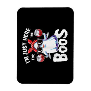 Ich bin nur hier für das Boos Halloween Women Ghos Magnet