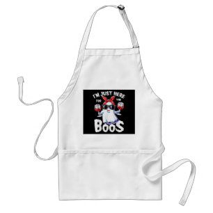 Ich bin nur hier für das Boos Halloween Women Ghos Schürze