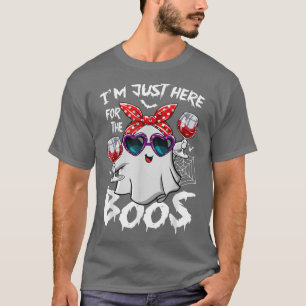 Ich bin nur hier für das Boos Halloween Women Ghos T-Shirt