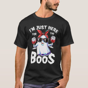Ich bin nur hier für das Boos Halloween Women Ghos T-Shirt