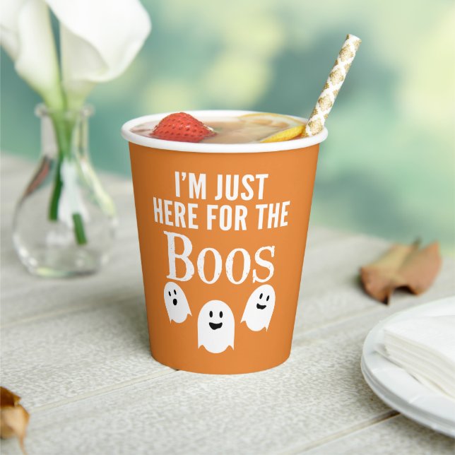 Ich bin nur hier für das Boos - lustiges Halloween Pappbecher (In Situ)