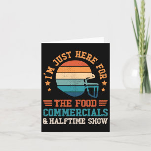 Ich bin nur hier für das Food Funny Football-Kleid Karte