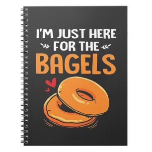 Ich bin nur hier für das jüdische Essen von Bagels Notizblock