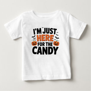 Ich bin nur hier für das süße - sonnige Halloween Baby T-shirt