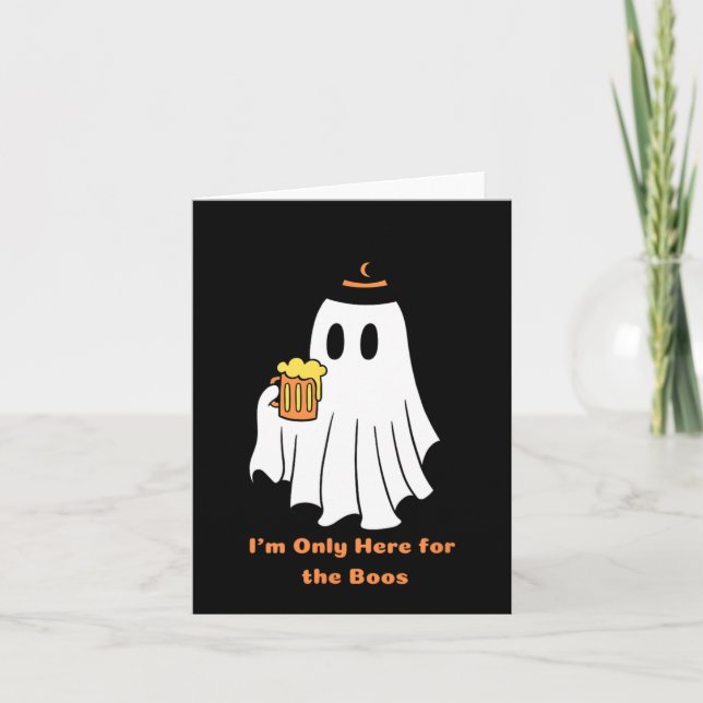 Ich bin nur hier für den boos Halloween Spooky Spa Karte (Vorderseite)