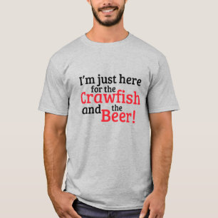 Ich bin nur hier für den Krakauer und das Bier T-Shirt