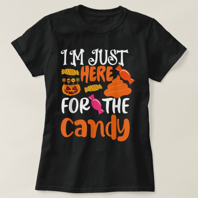 Ich bin nur hier für den Mac und Käse T-Shirt (Design vorne)