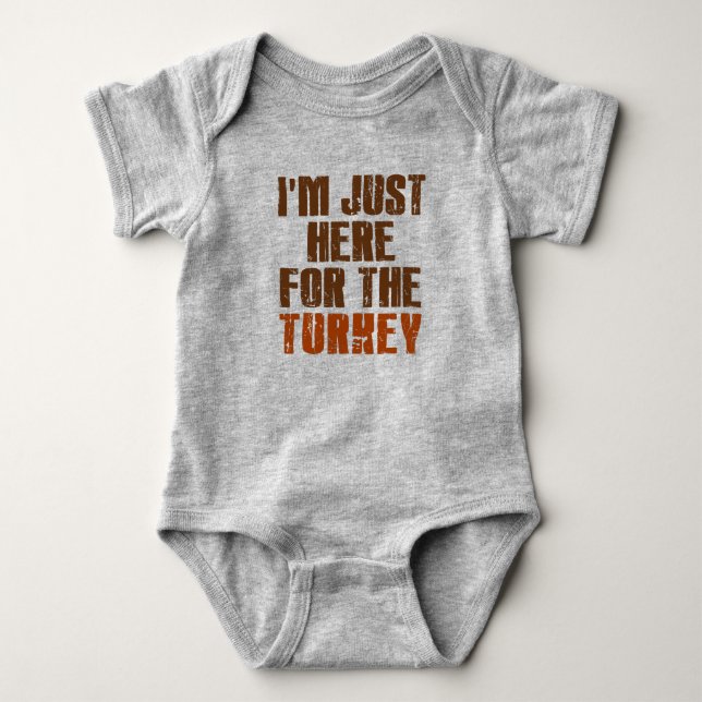 Ich bin nur hier für den türkischen Erntedank Baby Strampler (Vorderseite)