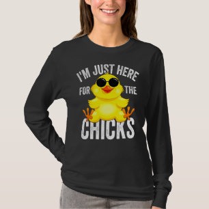 Ich bin nur hier für die Chicks Ostern für Kleinki T-Shirt