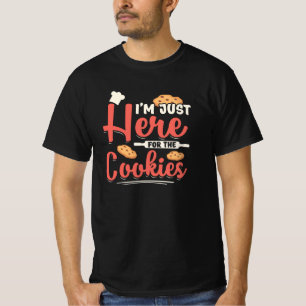 Ich bin nur hier für die Cookies Weihnachtsgesch T-Shirt