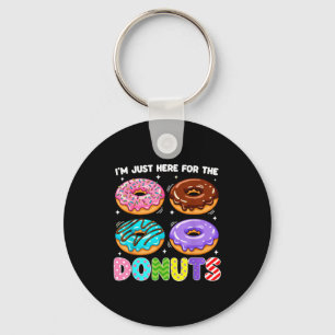 Ich bin nur hier für die Donuts Donut Süßigkeiten Schlüsselanhänger