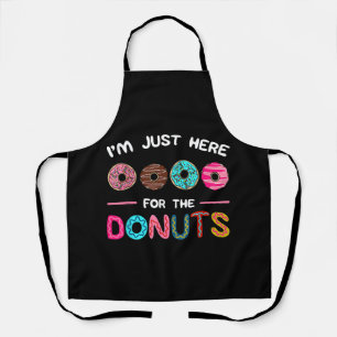 Ich bin nur hier für die Donuts Doughnut Teig Swee Schürze