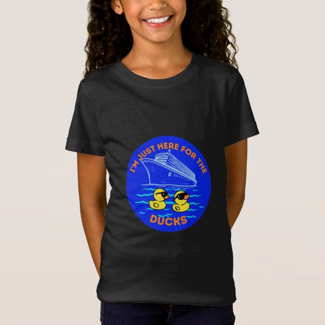 Ich bin nur hier für die Ducks Cruise T-Shirt (Vorderseite)