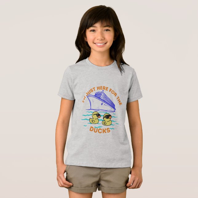 Ich bin nur hier für die Ducks Cruise Tri-Blend Shirt (Vorderseite Voll)