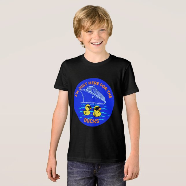 Ich bin nur hier für die Ducks Cruise Tri-Blend Shirt (Vorderseite voll)