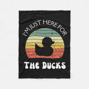 Ich bin nur hier für die Enten Fleecedecke