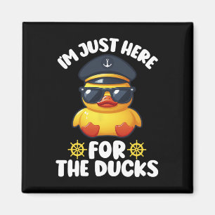 Ich bin nur hier für die Enten Funny Cruising Matc Magnet