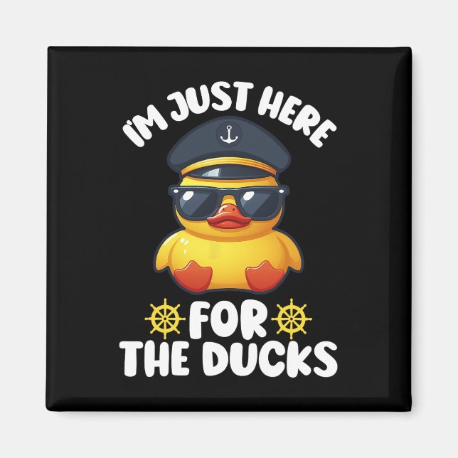 Ich bin nur hier für die Enten Funny Cruising Matc Magnet (Vorne)