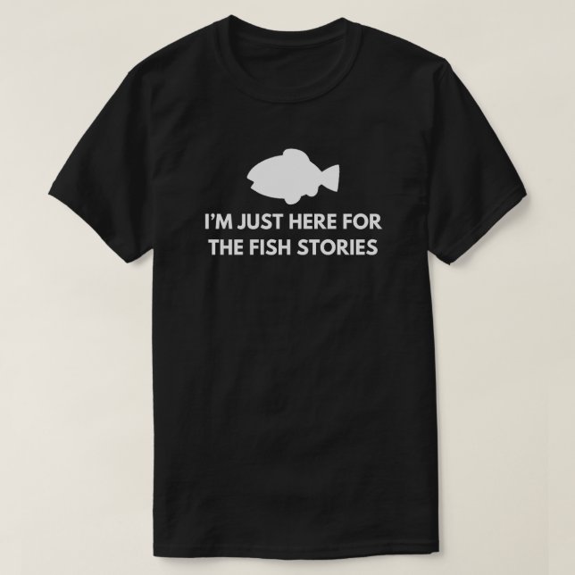 Ich bin nur hier für die Fischgeschichten | Eisfis T-Shirt (Design vorne)