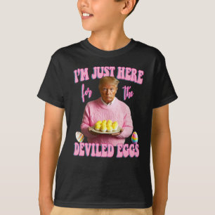 Ich bin nur hier für die geweihten Eier - Pink Tru T-Shirt