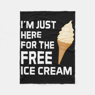 Ich bin nur hier für die kostenlose Eis-Familienkr Fleecedecke