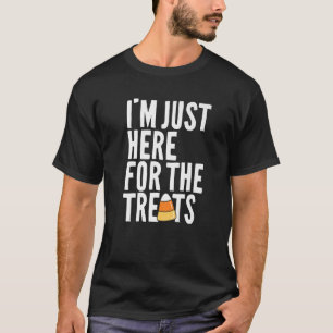 Ich bin nur hier für die Leckereien lustige Kinder T-Shirt